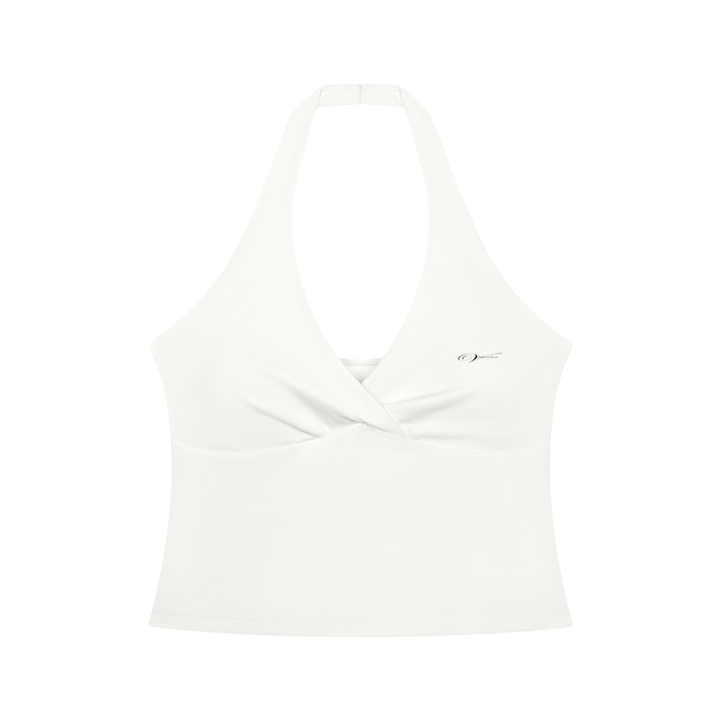 Women’s Ruched Halter Yoga Tank Top