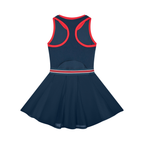 Women's Color Block A-Line Sleeveless Dress