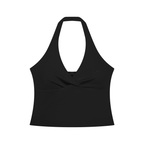 Women’s Ruched Halter Yoga Tank Top