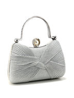 Women's Pleated Evening Bag Versatile Chain Clutch Crossbody Handbag