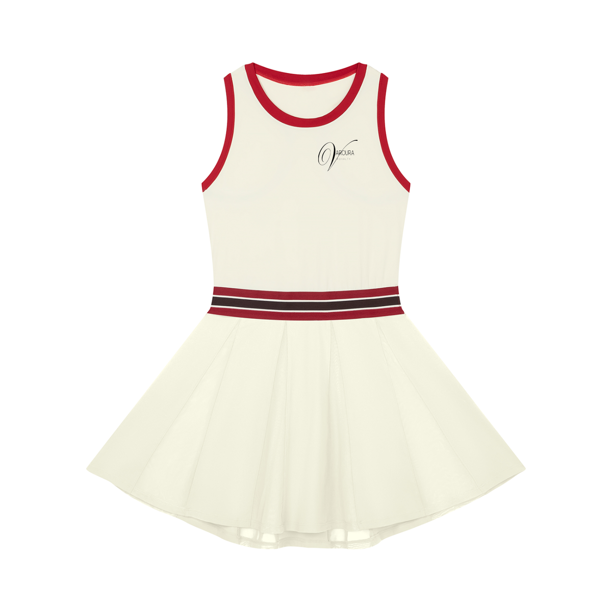 Women's Color Block A-Line Sleeveless Dress