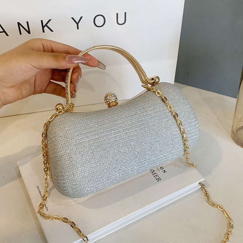 Trendy Women Lock Buckle Shoulder Bag