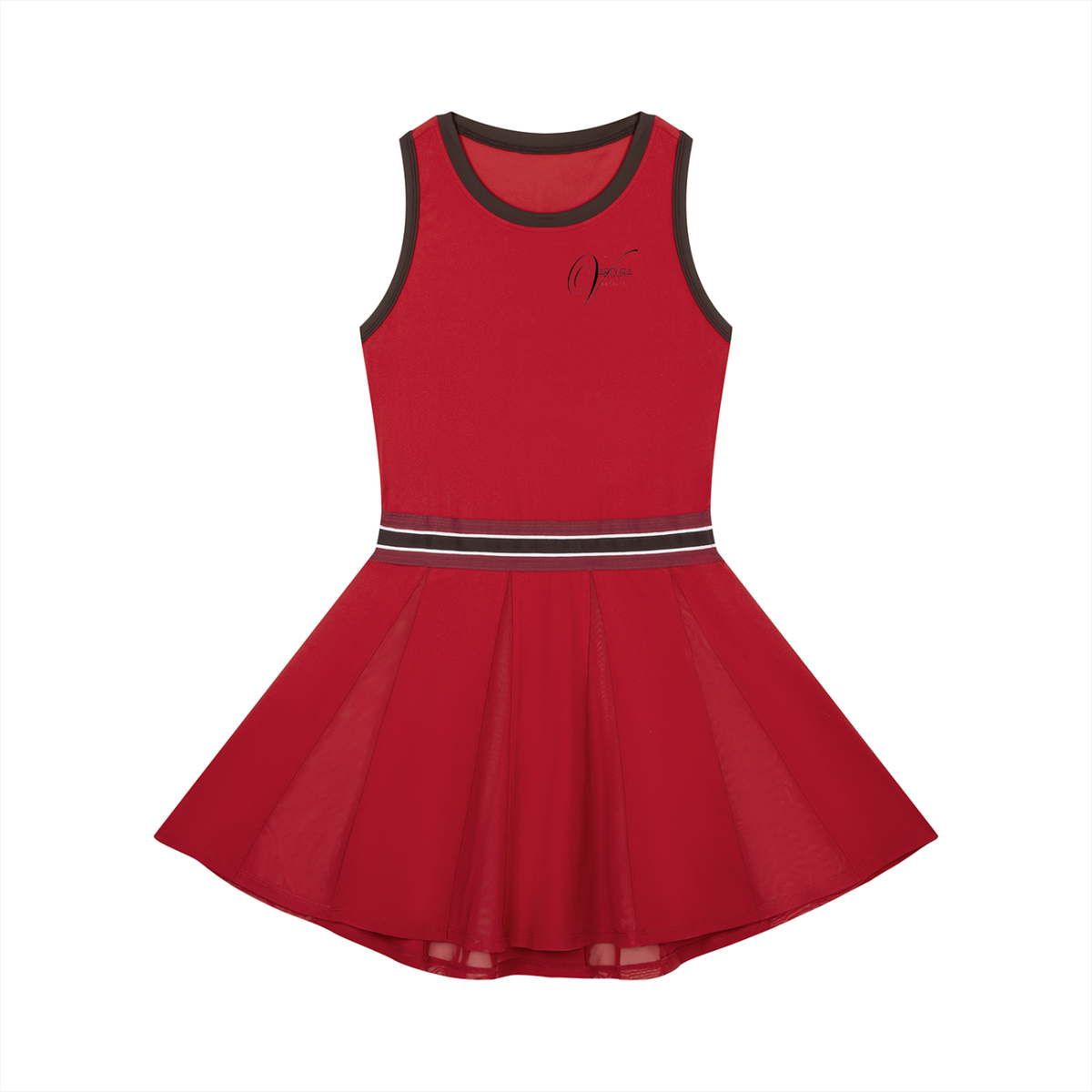 Women's Color Block A-Line Sleeveless Dress