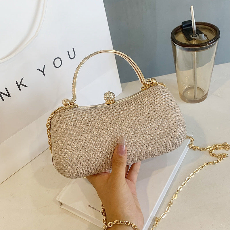 Trendy Women Lock Buckle Shoulder Bag