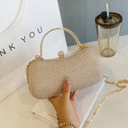 Trendy Women Lock Buckle Shoulder Bag