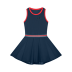 Women's Color Block A-Line Sleeveless Dress