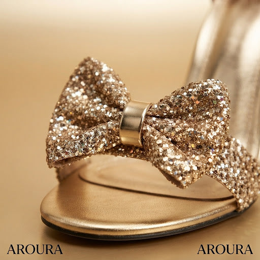 The Soirée Glitter Block Heel