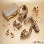 The Soirée Glitter Block Heel